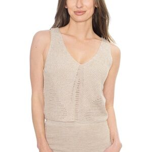 Z SUPPLY 💕 Oatmeal Beige Knit Sleeveless Top Sz XS